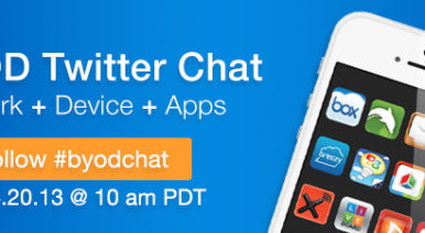 Join us for another BYOD Twitter Chat on June 20, 2013 at 10am PDT