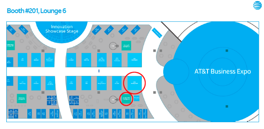 Aruba booth at AT&T Business Summit