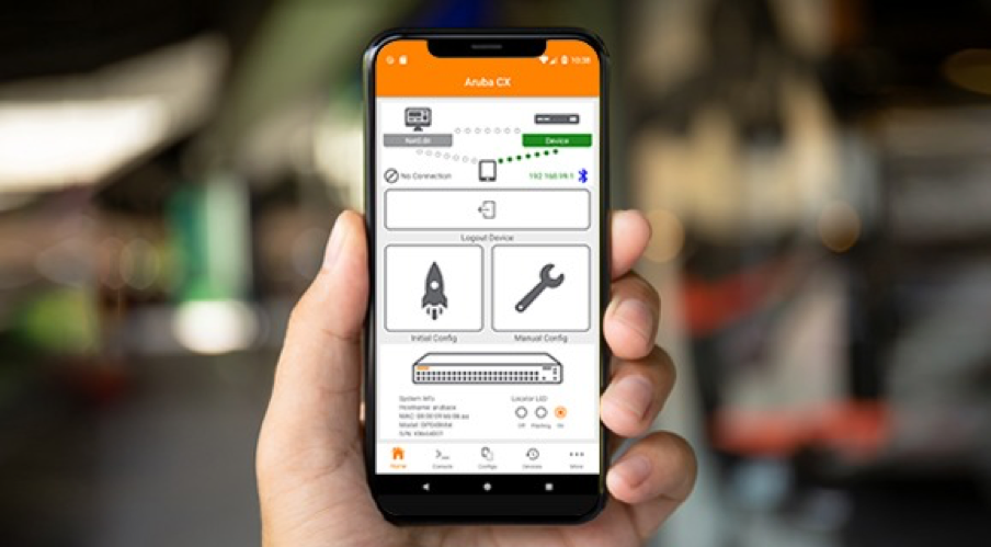 Aruba CX mobile app: simplify stacking automation
