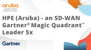 HPE (Aruba) named an SD-WAN Magic Quadrant Leader 5 Years in a row