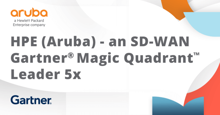 HPE (Aruba) Named an SDWAN Magic Quadrant Leader 5 Years in a Row
