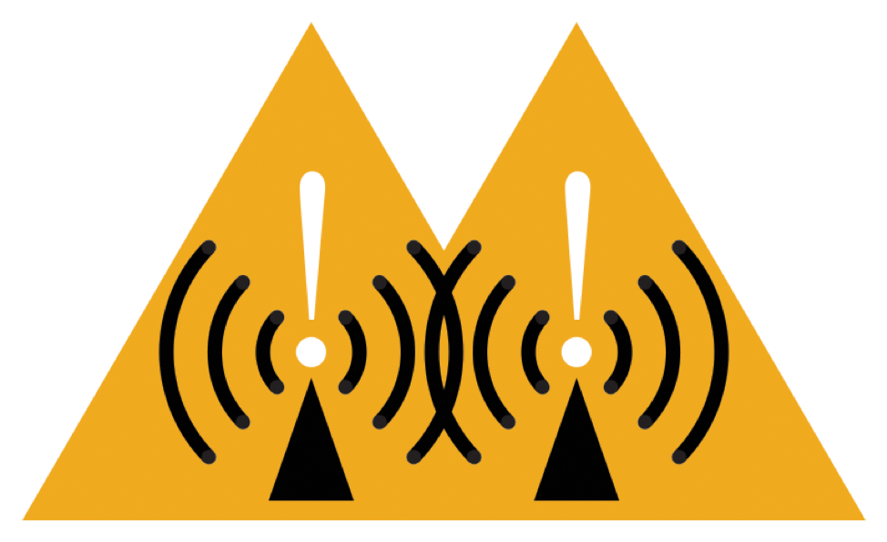 Source: https://commons.wikimedia.org/wiki/File:Radio_waves_hazard_symbol.svg